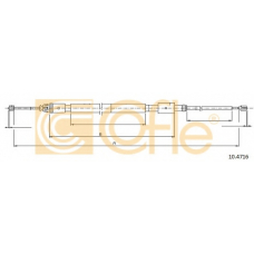 10.4716 COFLE Трос, стояночная тормозная система