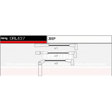 DRL437 DELCO REMY Комплект проводов зажигания