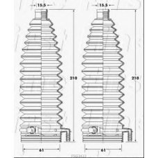 FSG3423 FIRST LINE Пыльник, рулевое управление