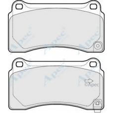 PAD1811 APEC Комплект тормозных колодок, дисковый тормоз