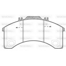 JSA 5983.00 WOKING Комплект тормозных колодок, дисковый тормоз