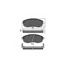 31714 SPIDAN Комплект тормозных колодок, дисковый тормоз