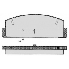 RA.0476.0 RAICAM Комплект тормозных колодок, дисковый тормоз