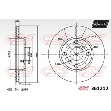 861212.6880 MAXTECH Тормозной диск