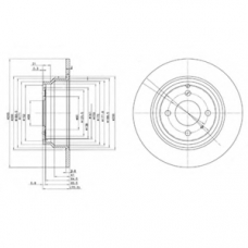 BG2721 DELPHI Тормозной диск