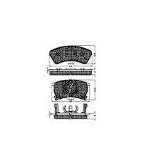 31455 SPIDAN Комплект тормозных колодок, дисковый тормоз