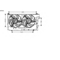 CN7522 AVA Вентилятор, охлаждение двигателя