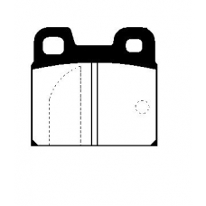 221003 NK Комплект тормозных колодок, дисковый тормоз
