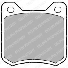 LP105 DELPHI Комплект тормозных колодок, дисковый тормоз