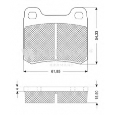 FB210193 FLENNOR Комплект тормозных колодок, дисковый тормоз