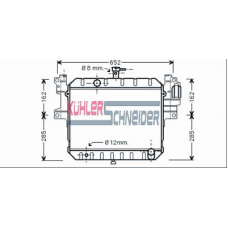 2604501 KUHLER SCHNEIDER Радиатор, охлаждение двигател