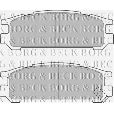 BBP1508 BORG & BECK Комплект тормозных колодок, дисковый тормоз