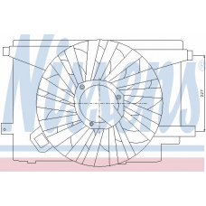 85106 NISSENS Вентилятор, охлаждение двигателя