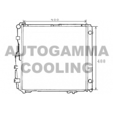 100558 AUTOGAMMA Радиатор, охлаждение двигателя