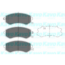 KBP-6514 KAVO PARTS Комплект тормозных колодок, дисковый тормоз