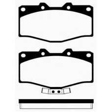 J PA-255AF JAPANPARTS Комплект тормозных колодок, дисковый тормоз