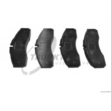 02.35.242 TRUCKTEC AUTOMOTIVE Комплект тормозных колодок, дисковый тормоз