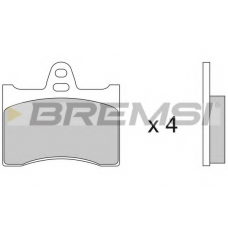 BP2117 BREMSI Комплект тормозных колодок, дисковый тормоз