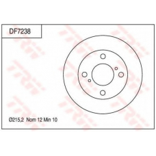 DF7238 TRW Тормозной диск