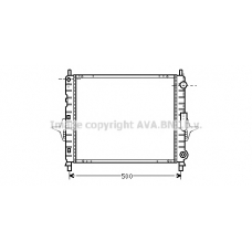 RTA2167 AVA Радиатор, охлаждение двигателя