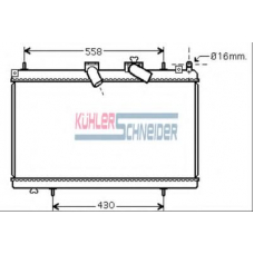 0701051 KUHLER SCHNEIDER Радиатор, охлаждение двигател