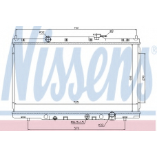 68103 NISSENS Радиатор, охлаждение двигателя
