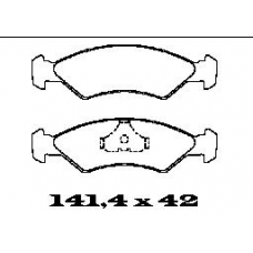 BL1158A1 FTE Комплект тормозных колодок, дисковый тормоз