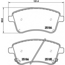 P 30 064 BREMBO Комплект тормозных колодок, дисковый тормоз