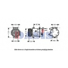 851816N AKS DASIS Компрессор, кондиционер