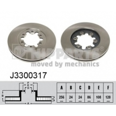 J3300317 NIPPARTS Тормозной диск