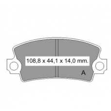 831310 Vema Комплект тормозных колодок, дисковый тормоз