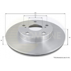 ADC0170V COMLINE Тормозной диск