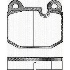 8110 11784 TRISCAN Комплект тормозных колодок, дисковый тормоз
