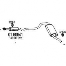 01.60641 MTS Глушитель выхлопных газов конечный