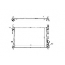 53802 NRF Радиатор, охлаждение двигателя