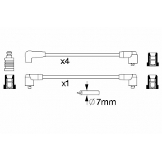 0 986 356 844 BOSCH Комплект проводов зажигания