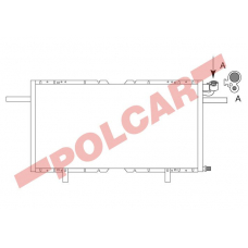 5580K8C1 POLCAR Skraplacze klimatyzacji