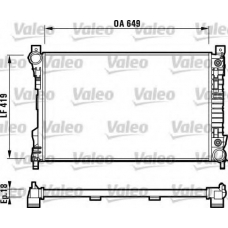 732740 VALEO Радиатор, охлаждение двигателя