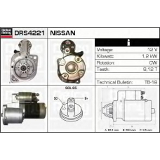 DRS4221 DELCO REMY Стартер