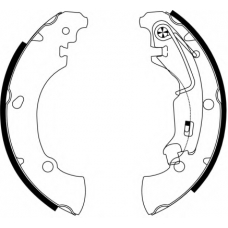 8DB 355 002-701 HELLA PAGID Комплект тормозных колодок