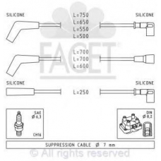 4.7145 FACET Ккомплект проводов зажигания