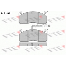 BL2189A1 FTE Комплект тормозных колодок, дисковый тормоз