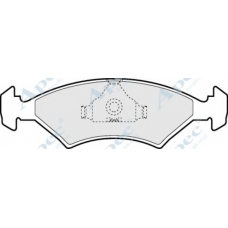 PAD351 APEC Комплект тормозных колодок, дисковый тормоз