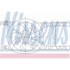85485 NISSENS Вентилятор, охлаждение двигателя