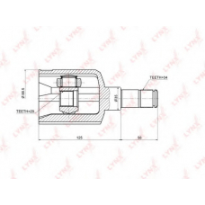 CI1803 LYNX Ci-1803 шрус внутренний daewoo espero 2.0 95-99