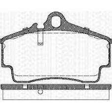 8110 29163 TRISCAN Комплект тормозных колодок, дисковый тормоз