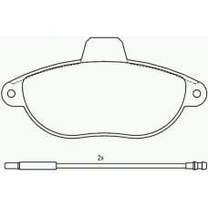P 23 072 BREMBO Комплект тормозных колодок, дисковый тормоз