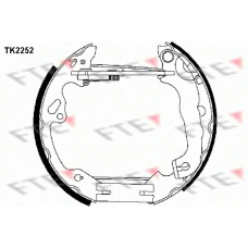 TK2252 FTE Комплект тормозных колодок
