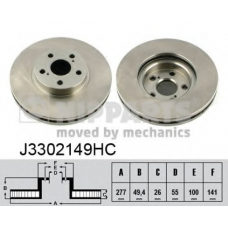 J3302149HC NIPPARTS Тормозной диск