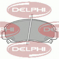 LP1080 DELPHI Комплект тормозных колодок, дисковый тормоз